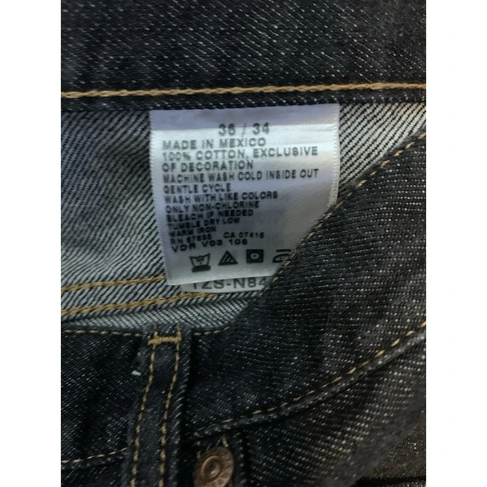 Mens 36x34 Nautica Baggy Loose Jeans Y2K Skater Grunge‎ Dark Wash Jeans